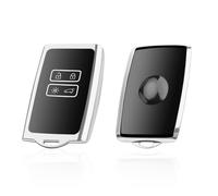 SKTU Funda para Llave de Coche Compatible con Dacia Sandero 3 / Stepway III/Duster/Jogger 2021-2023 2024 TPU Carcasa para Llave Plata