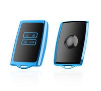 SKTU Funda para Llave de Coche Compatible con Dacia Sandero 3 / Stepway III/Duster/Jogger 2021-2024 2025 TPU Carcasa para Llave Azul