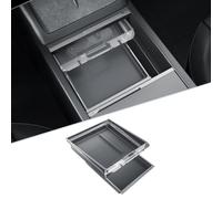 SKTU Organizador de Consola Central Accesorios para Tesla Model 3 Highland 2024-2026 y Y Juniper 2025 2026, Caja de Almacenamiento de Doble Capa con Acolchado para Tesla Juniper Highland Accessories