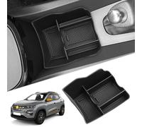 SKTU Organizador de reposabrazos central compatible con Dacia Spring Electric EV 2021-2024 consola central caja de almacenamiento delante del freno de mano con almohadilla antideslizante
