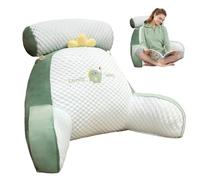 SKUDA Reading Pillow, Bed Backrest Pillow with Arms, Sofa and Bedside Cushion, Sitting In Bed, Working On Laptop, For Relaxing Watching TV Playing Game, Back Support Rest Pillow 60×40cm/70×50cm