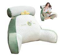 SKUDA Reading Pillow, Bed Backrest Pillow with Arms, Sofa and Bedside Cushion, Sitting In Bed, Working On Laptop, For Relaxing Watching TV Playing Game, Back Support Rest Pillow 60×40cm/70×50cm