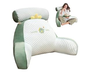 SKUDA Reading Pillow, Bed Backrest Pillow with Arms, Sofa and Bedside Cushion, Sitting In Bed, Working On Laptop, For Relaxing Watching TV Playing Game, Back Support Rest Pillow 60×40cm/70×50cm