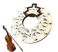 SKUDA Wooden Melody Tool, Tedious of Fifths Wheel Guitar Learning Tool, Guitar Chord Chart Expand Your Playing Ability, Music Theory Educational Tool for Guitar, Ukulele, Piano, Bass