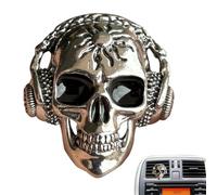 Skull Air Fairsener Car - Ventilación de aire de Halloween de larga duración con casco accesorios interiores para automóviles | Decoraciones de fragancias de coche de Halloween para mujeres hombres