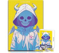 Skull Angel - Rompecabezas de 1000 Piezas, Juego de Aprendizaje para Practicar Habilidades, Regalo Ideal para Momentos Felices, tamaño 38x52cm