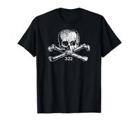 Skull & Bones 322 Camiseta desgastada - Calavera y huesos cruzados Camiseta