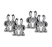 Skull Bow Denim Back Accessories Fake Collar Women Pearl Waist Clothes Two Hole Pins For Chest Custom Brooch Scarf Pin Hat