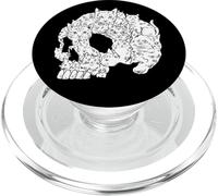 Skull Cat Skeleton Kittens Halloween Punk EMO Gift Goth Cat PopSockets PopGrip para MagSafe