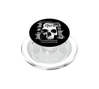 Skull Charmed To Death Wake The Dead Goth Punk Flyer Style PopSockets PopGrip para MagSafe