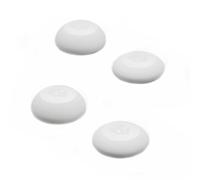 Skull & Co. Convex Thumb Grip Caps Joystick Cap Analog Stick Cap Thumbstick Grip Cover for Nintendo Switch Pro Controller & PS5 / PS4 / Slim/Pro Controller - White, 2 Pairs (4pcs)