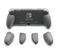 Skull & Co. GripCase Lite: A Comfortable Protective Case with Replaceable Grips [to fit All Hands Sizes] Compatible with [Nintendo Switch Lite] [No Carrying Case] - Gray