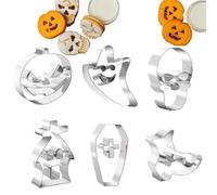 Skull Cookie Cutter Set - Halloween | Halloween Day of the Dead Coôkie Cutters Shapes Molds | 6pieces Holiday Scary Mold |Hallôween Cutter Fondant Molds