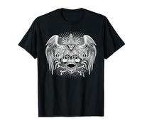 Skull Cross Y2K Goth Tee Alt Grunge Gothic Emo Estética Camiseta