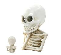 Skull Decor Statue | Gothic Skeleton Holiday Sculpture | Display This Home Decor Skull To Infuse Eerie Charm Into Any Setting, From Haunted Houses And Farmhouse Interiors To Dorm Rooms, School Classro