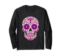 Skull Día de los Muertos Celebraciones Día de Muertos Manga Larga