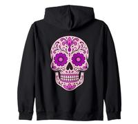 Skull Día de los Muertos Celebraciones Día de Muertos Sudadera con Capucha