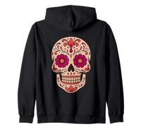 Skull Día de los Muertos Celebraciones Día de Muertos Sudadera con Capucha