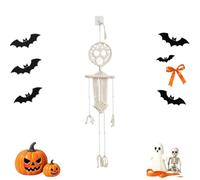 Skull Halloween Decor - Cotton Woven Funny Seasonal Macrame Wall Art