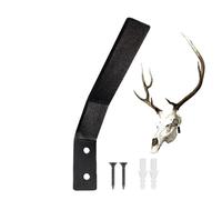 Skull Hanger - Heavy Duty European Mount Bracket | Steel 7.5in High x 0.98in Wide Trophy Display for Deer Aoudad Bear Buffalo Alligator Skulls, Durable Bone Mount for Home Cabin