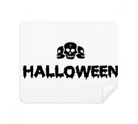 Skull Happy Ghost Fear Halloween - Limpiador de pantalla para gafas (2 piezas)