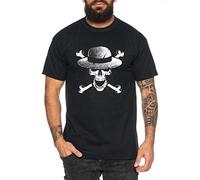 Skull Hat Zoro One Manga Camiseta Luffy de Hombre Anime Piece, Farbe2:Negro, Größe2:XX-Large