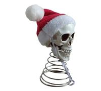 Skull Head Topper - Spooky Holiday Ornament, Eerie Bone Tree Crown Accent