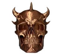 Skull Hitch Cover, Protective Towing Cap Guard, 3.86x3.50x3.54 Inch Dustproof Ball Shield with 3D Detail, Sturdy Rubber Cover, Trailer Hitch Safety Cap, Vehicle Parking Protection for Travel Camping