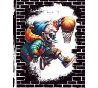 Skull Hoops: Urban Graffiti Basketball Notebook: A Wide-Ruled Composition Book for School, Notes, Journaling, and Creative Writing - Cool Gift for Kids, Teens, and Ballers Who Love Street Style