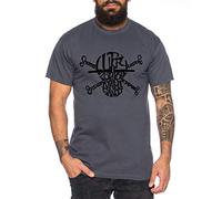 Skull Name Zoro One Manga Camiseta Luffy de Hombre Anime Piece, Farbe2:Gris Oscuro, Größe2:Large