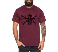 Skull Name Zoro One Manga Camiseta Luffy de Hombre Anime Piece, Größe2:Large, Farbe2:Borgoña