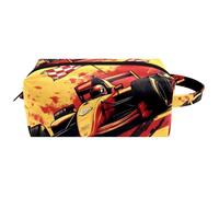 Skull of a Bull - Neceser de piel para mujer, estilo bohemio, con asa, impermeable, para colgar artículos de tocador, bolsa de viaje, estuche pequeño para niños, Multicolor 10, 8.2x3.1x3.5 in/21x8x9