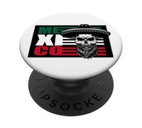 Skull Patriotic Mexican Siesta Pride Pride Vintage Latinx PopSockets PopGrip Adhesivo