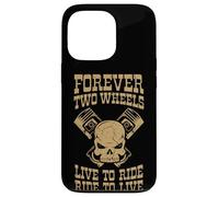 Skull & Pistons Forever Dos Ruedas Carcasa para iPhone 13 Pro