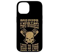 Skull & Pistons Forever Dos Ruedas Carcasa para iPhone 14