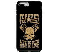 Skull & Pistons Forever Dos Ruedas Carcasa para iPhone 7 Plus/8 Plus