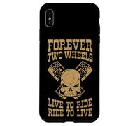 Skull & Pistons Forever Dos Ruedas Carcasa para iPhone XS Max