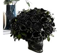 Skull Planter - Wall Mount Floral Container, Gothic Style Decorative Vase For Unique Plant Display and Artistic Home Styling | Skull Shaped Wall Planter For Indoor and Outdoor Use