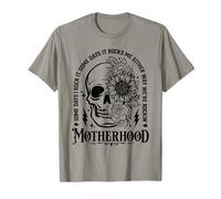 Skull Some Days I Rock It Some Days It Rock Me Motherhood Camiseta