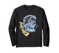 Skull Surf Killer Surf Skeleton Surfing Manga Larga