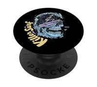 Skull Surf Killer Surf Skeleton Surfing PopSockets PopGrip Adhesivo