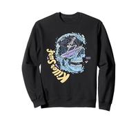 Skull Surf Killer Surf Skeleton Surfing Sudadera