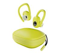 SKULLCANDY Auriculares Deportivos inalámbricos Push Ultra True inalámbricos vía Bluetooth, Resistencia al Sudor IP67 y al Agua, hasta 40 Horas de batería Total, Color Amarillo eléctrico.