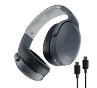 Skullcandy Crusher EVO Cascos Over-Ear Inalámbricos con Sensory Bass, 40 h de Autonomía, Micrófono, Compatibles con iPhone Android y Dispositivos Bluetooth - Gris