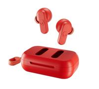Skullcandy Dime Auriculares In-Ear Inalámbricos, 12 h de Autonomía, Micrófono, Compatibles con iPhone Android y Dispositivos Bluetooth - Rojo