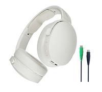 Skullcandy Hesh EVO Cascos Over-Ear Inalámbricos, Extra Charging Cable, 36 h de Autonomía, Micrófono, Compatibles con iPhone Android y Dispositivos Bluetooth, Bone