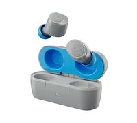 Skullcandy Jib True 2 Auriculares In-Ear Inalámbricos, 32 h de Autonomía, Micrófono, Compatibles con iPhone Android y Dispositivos Bluetooth - Gris/Azul