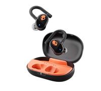 Skullcandy Push Play Active Auriculares In-Ear Inalámbricos, 34 h de Autonomía, Modo Stay-Aware, Micrófono, Compatibles con iPhone Android y Dispositivos Bluetooth. True Black/Orange