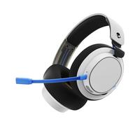 Skullcandy SLYR Pro Cascos de Gaming Over-Ear Inalámbricos Multiplataforma con Transmisor USB-A de Latencia Muy Baja, Compatibles con Playstation o Xbox, PC, Nintendo Switch - White/Blue
