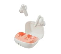 Skullcandy Smokin” Buds Auriculares In-Ear Inalámbricos, 20 h de Autonomía, 50% de Plásticos Renovables, Micrófono, Compatibles con iPhone Android y Dispositivos Bluetooth. Bone/Orange Glow